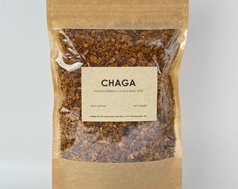 Wild chaga mushroom chunks | Inonotus obliquus | natural herbal tea