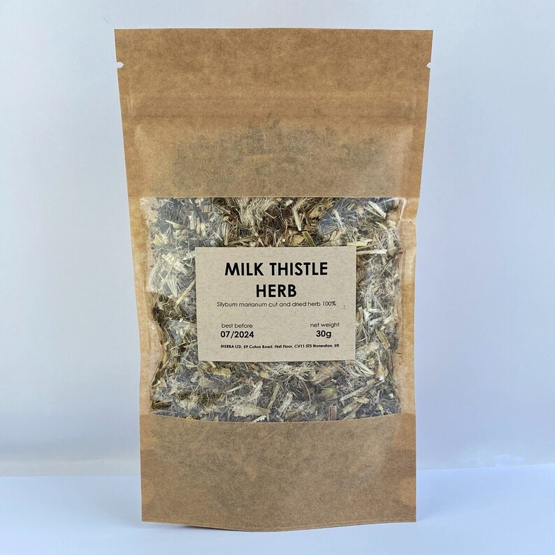 Milk Thistle Dried Herb Silybum Marianum Natural Herbal - Etsy