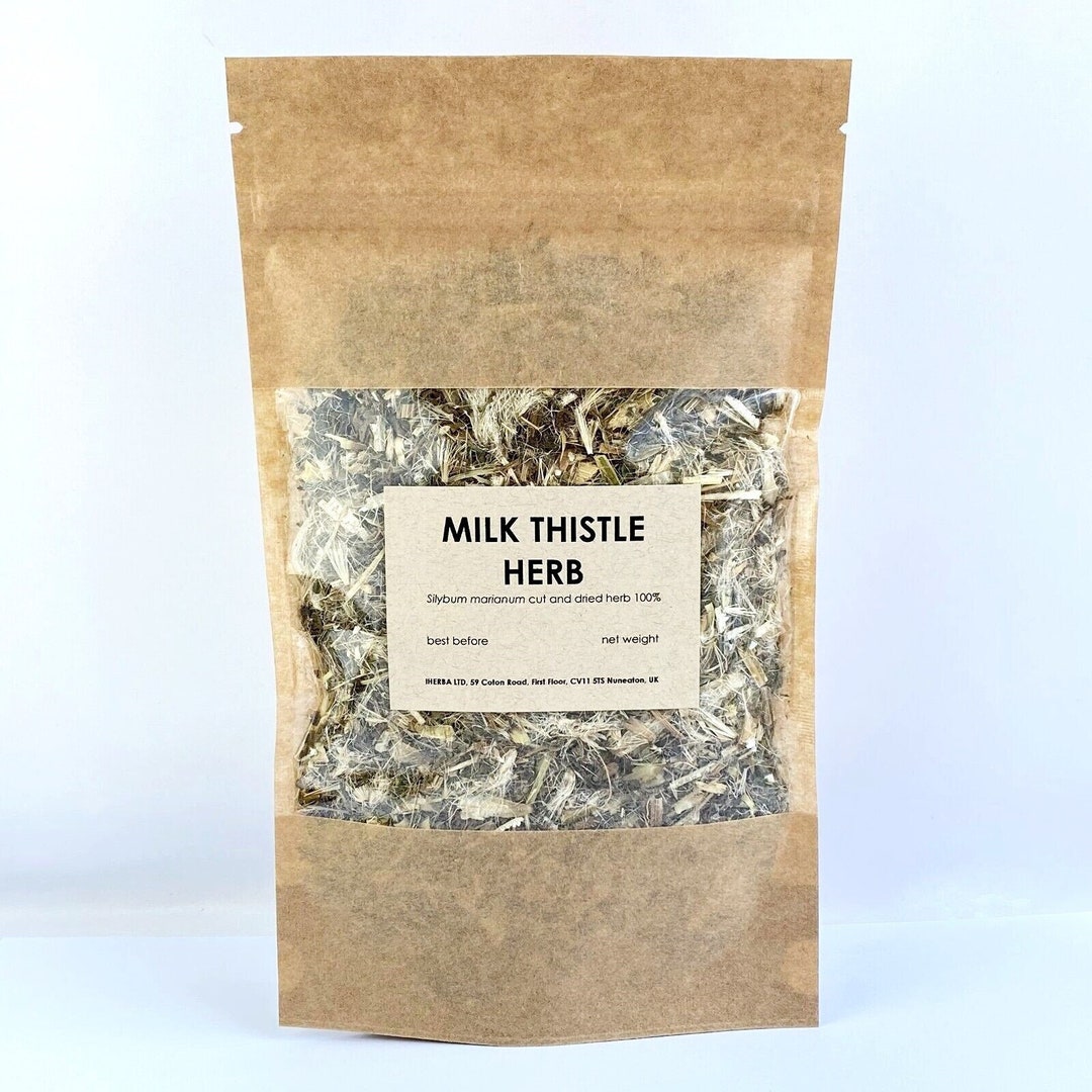 Milk Thistle Dried Herb Silybum Marianum Natural Herbal Tea Ostropest