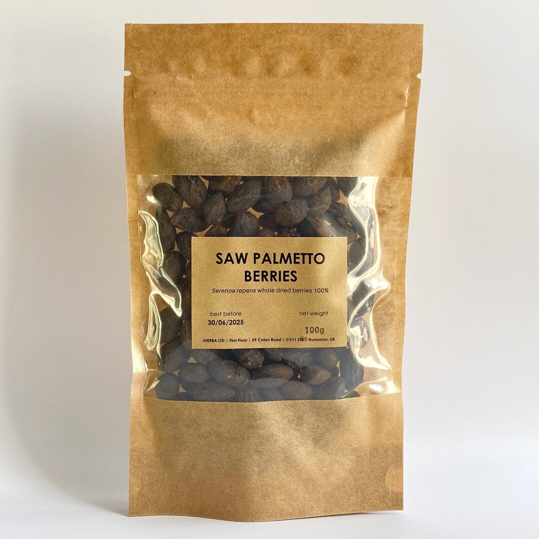 Saw Palmetto Berries Serenoa Repens 100 Natural Whole Dried Berries 50