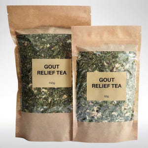 Gout Relief Tea | handcrafted herbal blend | ground elder, cabbage thistle, black locust flower