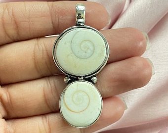Shiva Eye Sterling Silver Pendant Necklace: Handmade Gemstone Jewelry