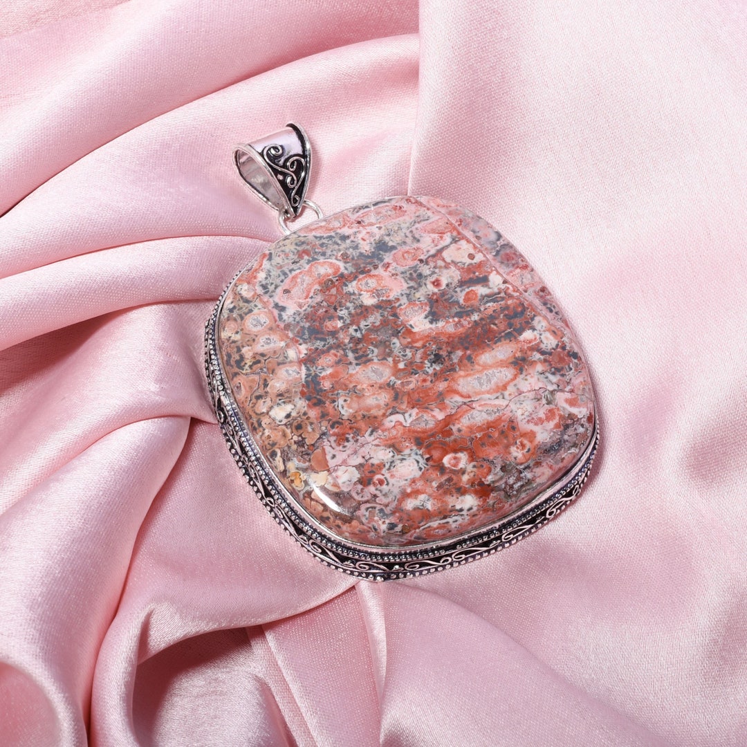 Rosetta Pendant With Silver Chain Necklace 925 Sterling Silver Pendant