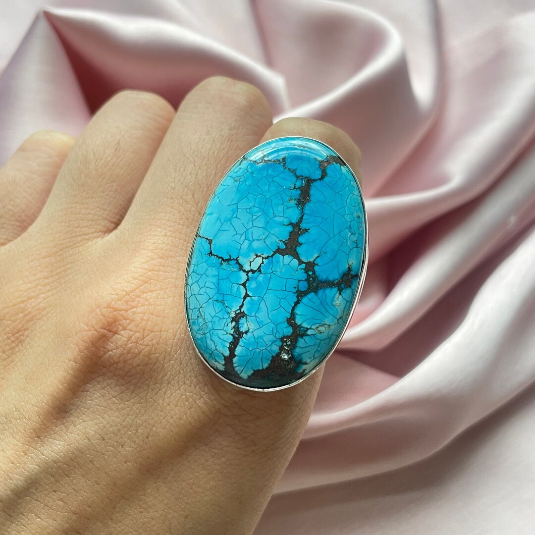 Handmade Turquoise Ring: 925 Sterling Silver Gemstone Jewelry - Etsy