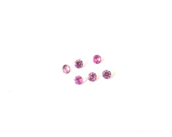 Imitation Pink Tourmaline Faceted Round 2.5mm