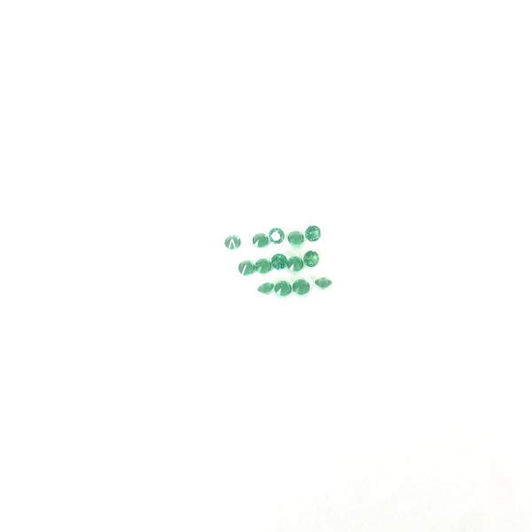 Imitation Emerald Faceted Round 2.5mm