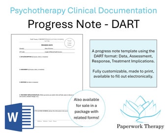 Therapy Form - Progress Note (DART)
