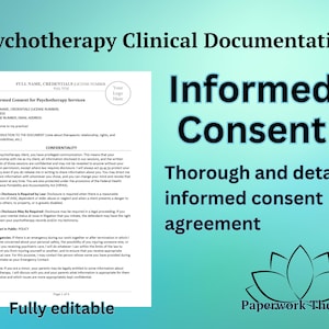 Informed Consent - Psychotherapy Clinical Documentation