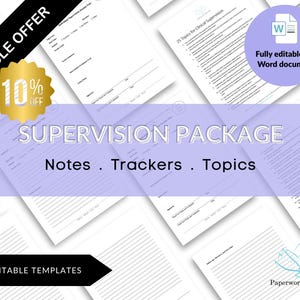 Clinical Supervision Form Package