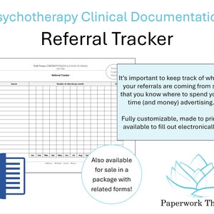 Private Practice Management - Referral Tracker