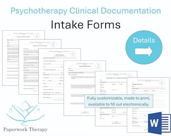 Therapy Forms - Intake Forms