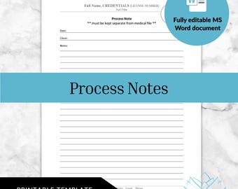 Process Note - Psychotherapy Clinical Documentation