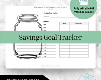 Savings Goal Tracker - Private Practice Management
