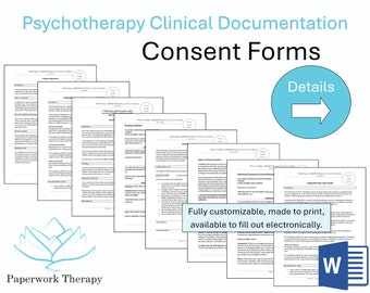 Therapy Forms - Consent Form Package