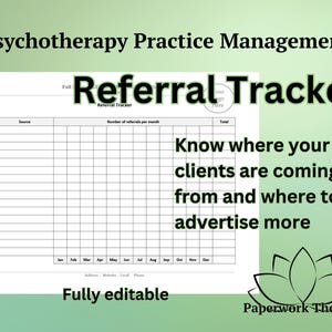 Referral Tracker - Private Practice Management