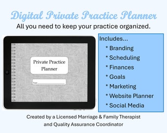 Digital Private Practice Planner