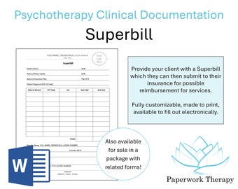 Therapy Form - Superbill