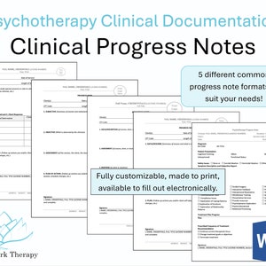 Therapy Forms Progress Notes image 1