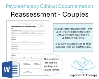 Reassessment Form (Couples)