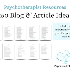 250 Mental Health Blog & Article Ideas