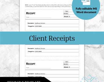 Session Receipt (Confidential) - Private Practice Management