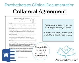 Therapy Form - Collateral Agreement & Consent