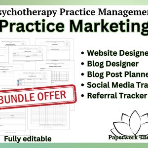 Practice Marketing Forms - Private Practice Management