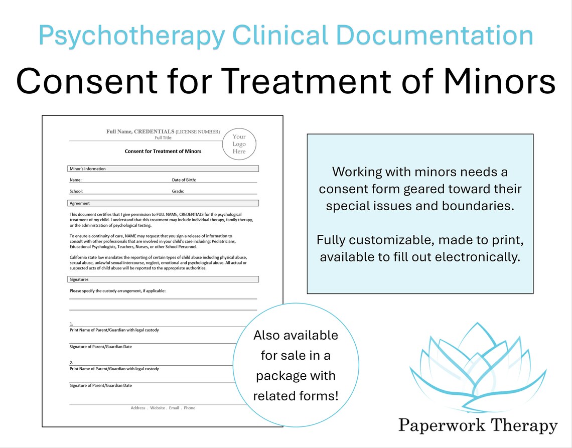 therapy-form-consent-for-treatment-of-minors-etsy