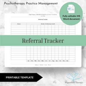 Referral Tracker - Private Practice Management