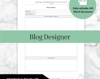 Blog Designer - Private Practice Management