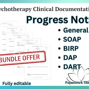 Progress Notes - Psychotherapy Practice Forms