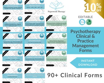 Psychotherapy Forms: Clinical Practice & Private Practice Management (Editable Word)