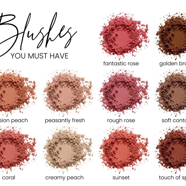 Natural Blush | Gluten Free Vegan Makeup | All Natural Blush Makeup | Zero Waste Makeup | Mineral Blush