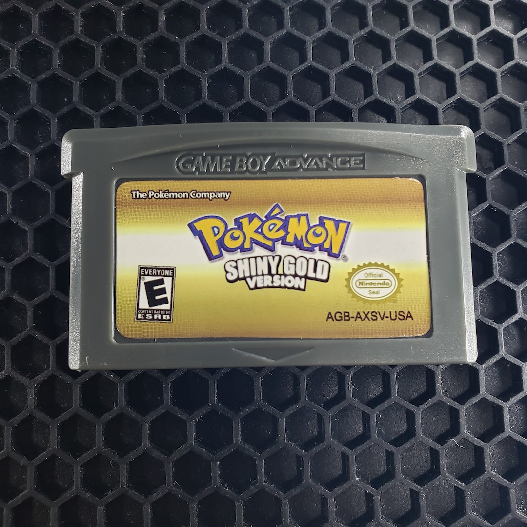 Pokémon Shiny Gold Version GBA gameboy Advance Fan Made Etsy