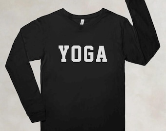 Yoga Jersey Long Sleeve Tee for Her, Girls Night Out T-Shirt, Gift for Her, Yoga Girl Tee, Yoga Instructor Gift, In My Yoga Era T-Shirt