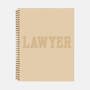8.5 x 11 Planner Hardcover Spiral, Lawyer Planner, Organizer Notebook, Future Lawyer Planner, Minimalist Lawyer Calendar, Stylish Calendar