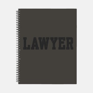 8.5 x 11 Planner Hardcover Spiral, Lawyer Planner, Organizer Notebook, Future Lawyer Planner, Minimalist Lawyer Calendar, Stylish Calendar