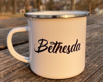 Bethesda Camp Mug, Vintage-Inspired Camp Mug 10 oz.