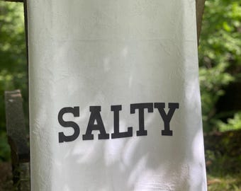 Salty Beach Towel, Pool, Beach House, Summer Vibes Soft and Absorbent