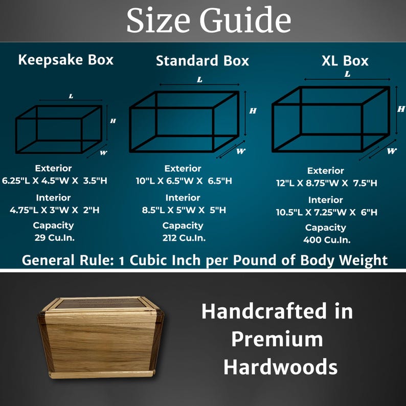 Hickory walnut cremation urn handcrafted funeral wooden urn premium hardwood urn for adults wooden cremation box custom engraved urn urn for mom burial urn design