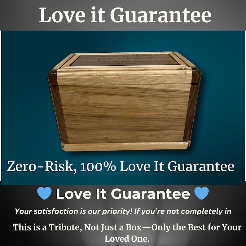 Wooden cremation box walnut series handcrafted funeral urn premium hardwood cremate urn urn for dad wooden urn burial urn engraved urn dignified memorial design