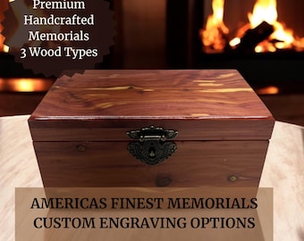 Hardwood Keepsake Box: Custom Memorial Urn, Made in USA