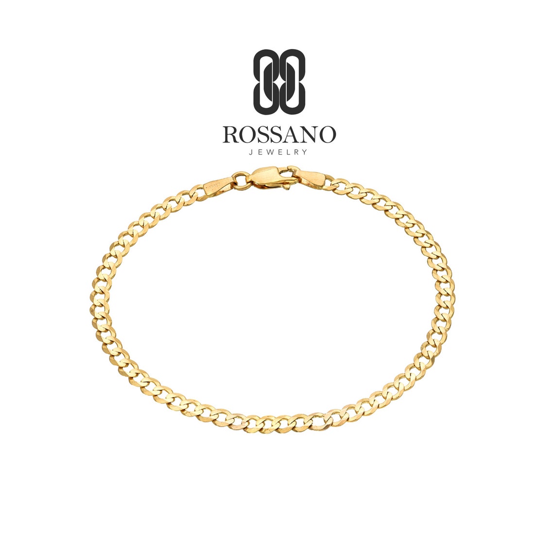 14K Gold Cuban Anklet Miami Cuban 2mm 3mm 4mm Gold Anklet Etsy