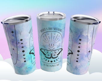Witchy Tumbler 20oz, Manifestation Mug, Witch Tumbler, Pastel Goth Travel Mug, Wicca Tumbler, Witch Coffee Mug, Witch Mom Gift