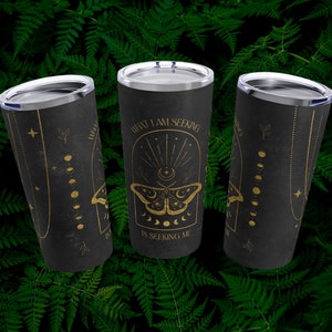 Witchy Tumbler 20oz, Manifestation Mug, Witch Tumbler, Goth Travel Mug, Spooky Tumbler, Wicca Tumbler, Witch Coffee Mug, Witch Mom Gift