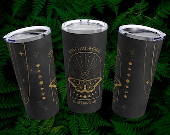 Witchy Tumbler 20oz, Manifestation Mug, Witch Tumbler, Goth Travel Mug, Spooky Tumbler, Wicca Tumbler, Witch Coffee Mug, Witch Mom Gift