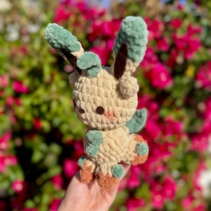 crochet leafeon plush