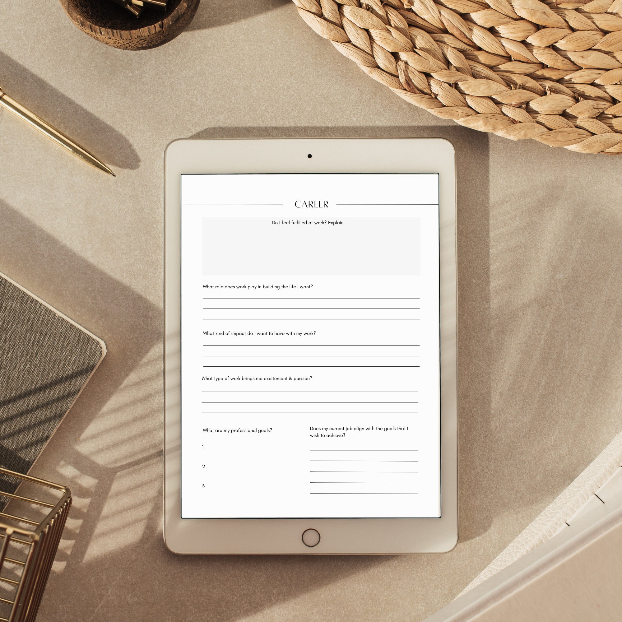 Self Discovery Journal Printable, Get to Know Yourself Workbook, Self ...