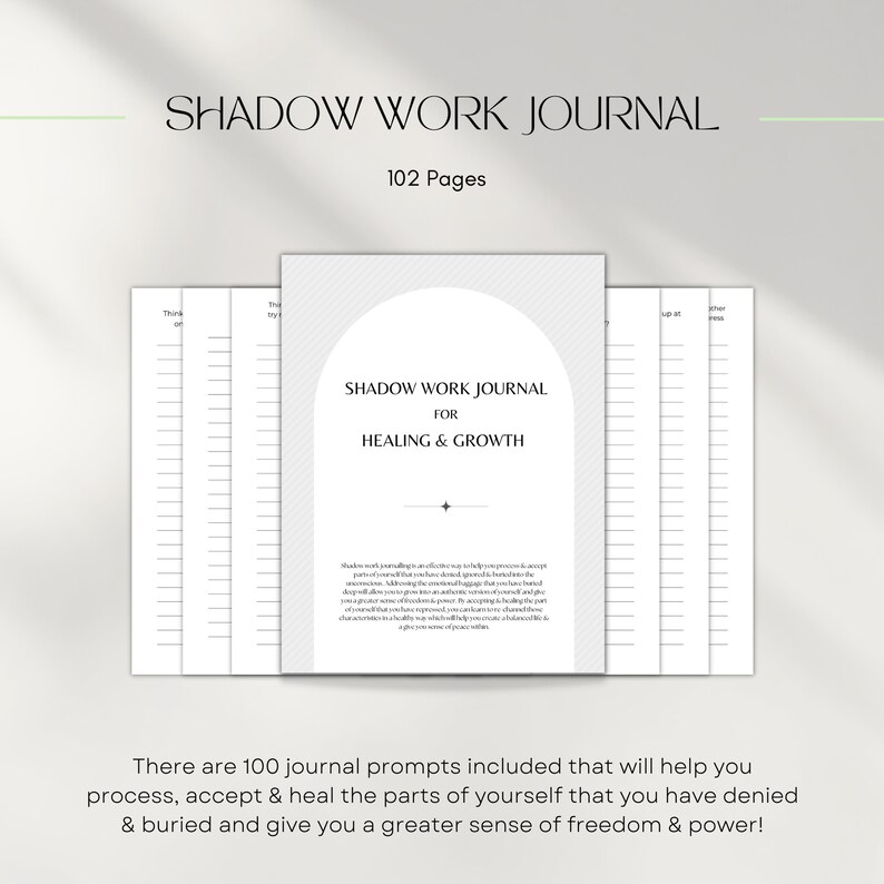 Mental Health Journal Bundle Printable Worksheets Wellness - Etsy