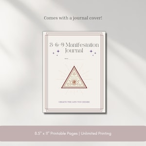 369 Manifestation Printable Journal, 369 Method, Manifest Journal ...